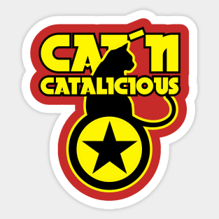 Catn Catalicious Captain Cat Birthday Gift Shirt 2 Sticker